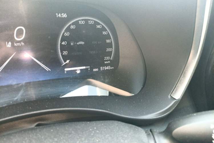 Used Toyota Highlander 2022 Dual-Engine 2.5L Four-Wheel Drive Supreme Edition 7-Seater Odometer Close Up