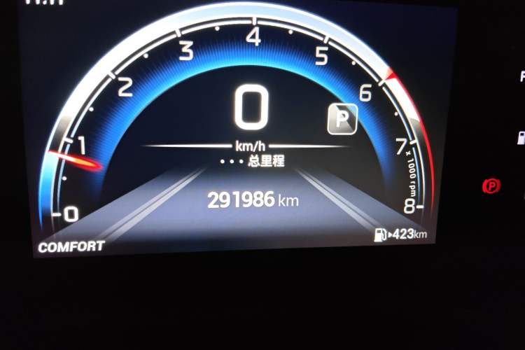 Used GAC Trumpchi GA6 2022 270T Automatic Elite Edition Odometer Close Up