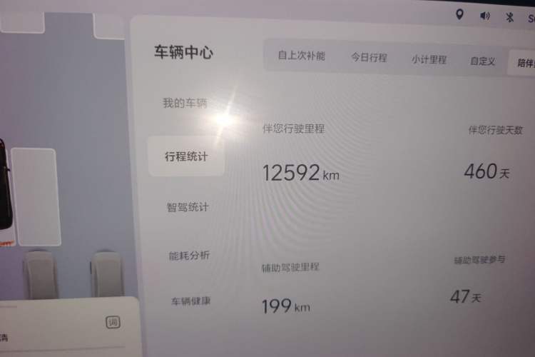 Used Li Auto L7 2024 Ultra Model Odometer Close Up