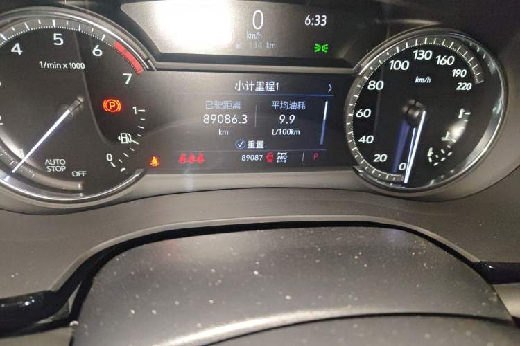 Used Cadillac XT5 2020 Revised Version 28T Four-Wheel Drive Luxury Edition Odometer Close Up