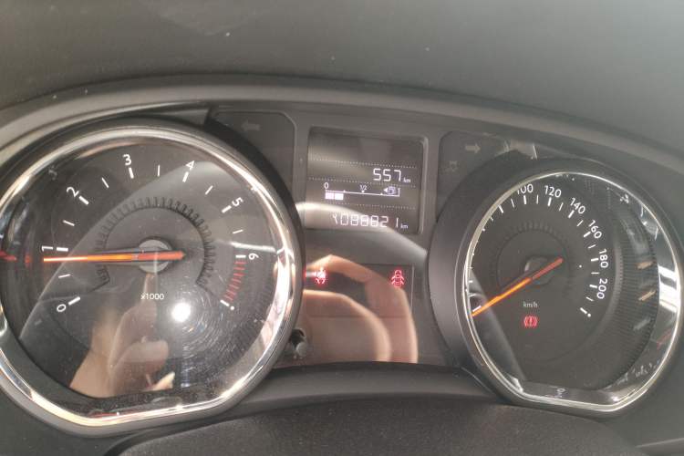 Used Citroen C3-XR 2017 1.6L Manual Pioneer Model Odometer Close Up