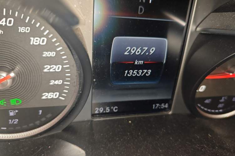 Used Mercedes-Benz GLC Coupe 2017 GLC 300 4MATIC Coupe SUV Odometer Close Up