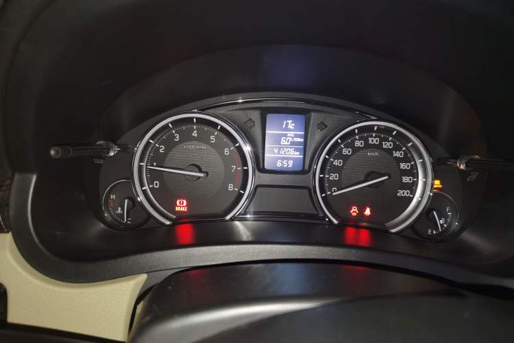 Used Suzuki Alivio 2015 1.6L Manual Comfort Model Odometer Close Up