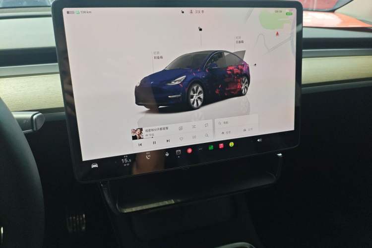 Used Tesla Model Y 2022 Revised Version Rear-Wheel Drive Audio And AC Panel