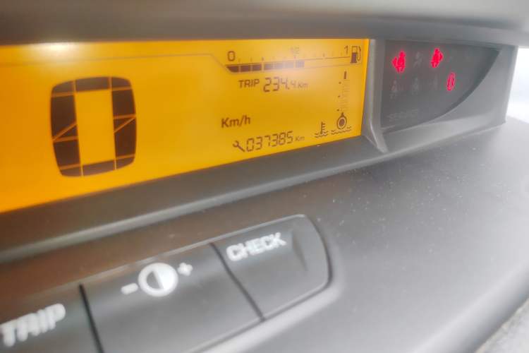 Used Citroen C-Quatre 2013 Sedan 1.6L Manual - Prestige Model Odometer Close Up