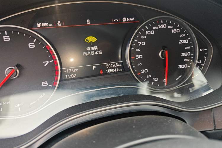 Used Audi A6L 2017 30 FSI Comfort Model Odometer Close Up