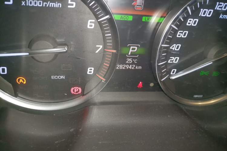 Used Acura TLX-L 2018 2.4L Enjoy Edition Odometer Close Up