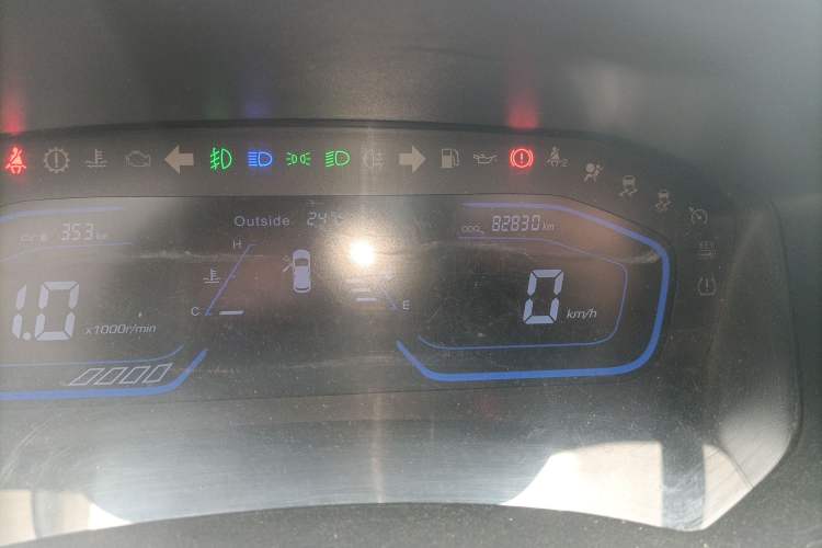 Used CHANGAN OSHAN A800 2017 1.6L Manual Comfort Model Odometer Close Up