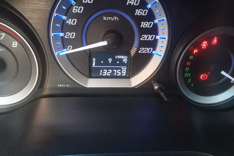 Used Honda City Classic 2012 1.5L Automatic Elite Edition Odometer Close Up