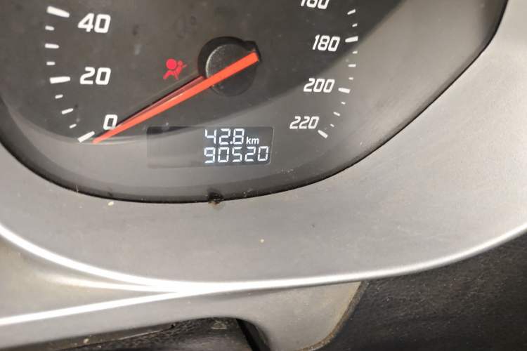 Used Haima M3 2013 1.5L Manual Elite Model Odometer Close Up