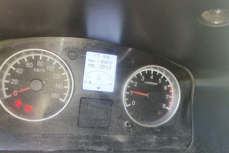 Used Jinbei Hiace X30 2016 1.3L Van Standard Edition DLCG12 Odometer Close Up