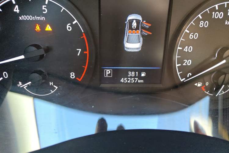 Used Nissan Teana 2021 2.0L XL Comfort Edition Odometer Close Up