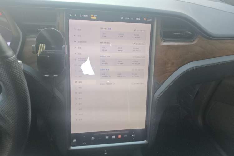 Used Tesla Model X 2019 Long-Range Version Audio And AC Panel