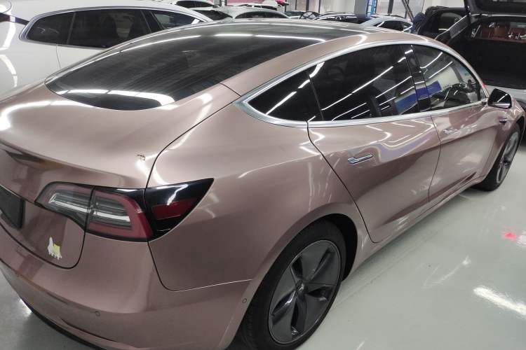 Used Tesla Model 3 2020 Standard Range Rear-Wheel Drive Upgraded Version Rear Right 45 Deg