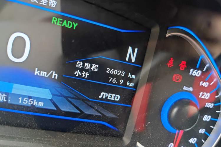 Used BAIC New Energy EX 2018 EX360 New Style Edition Odometer Close Up