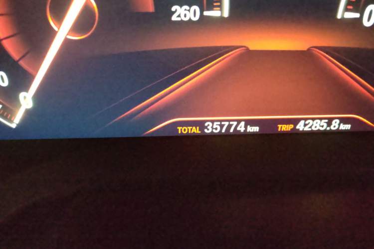 Used BMW 5 Series 2019 Facelifted 525Li Luxury Package Odometer Close Up