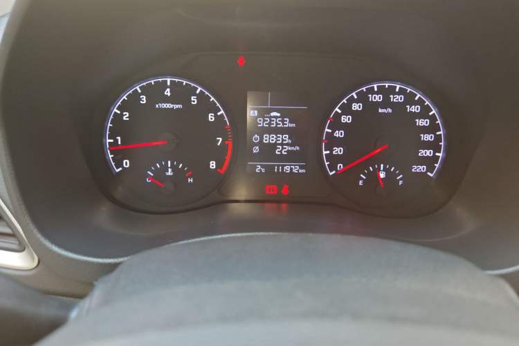 Used Hyundai Verna (new generation) 2016 1.4L Manual Cool Edition GLS Odometer Close Up