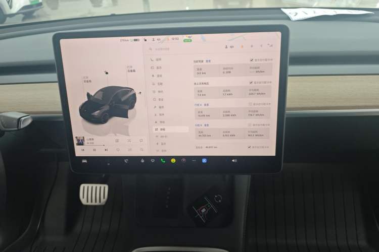 Used Tesla Model Y 2022 Performance High-Performance All-Wheel-Drive Version Audio And AC Panel