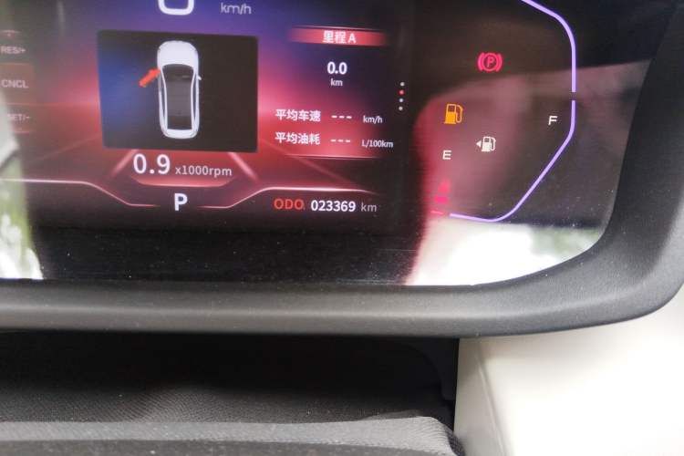 Used Dongfeng Aeolus Yixuan 2023 Mach Edition 1.5L Automatic Chasing Wind Version Odometer Close Up
