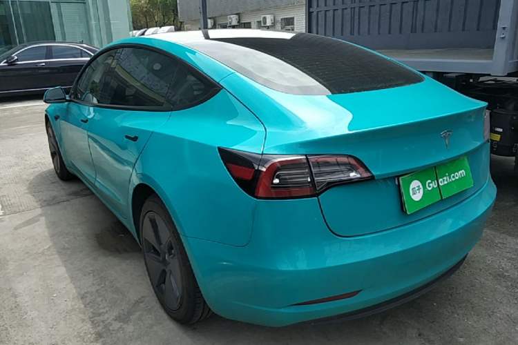 Used Tesla Model 3 2021 Standard Range Rear-Wheel Drive Upgraded Version 3D6 Rear Left 45 Deg