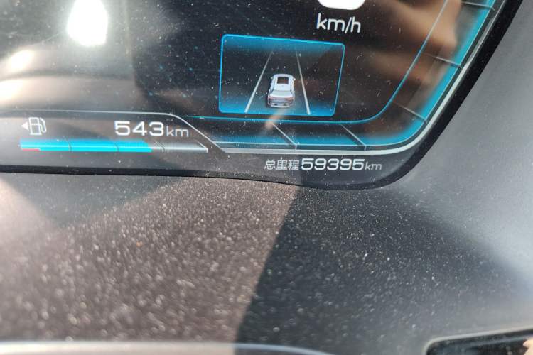 Used BYD Song PLUS 2020 1.5T Automatic Flagship Edition Odometer Close Up