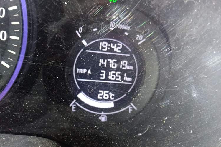 Used Honda Vezel 2020 220 TURBO CVT Elite Edition Odometer Close Up