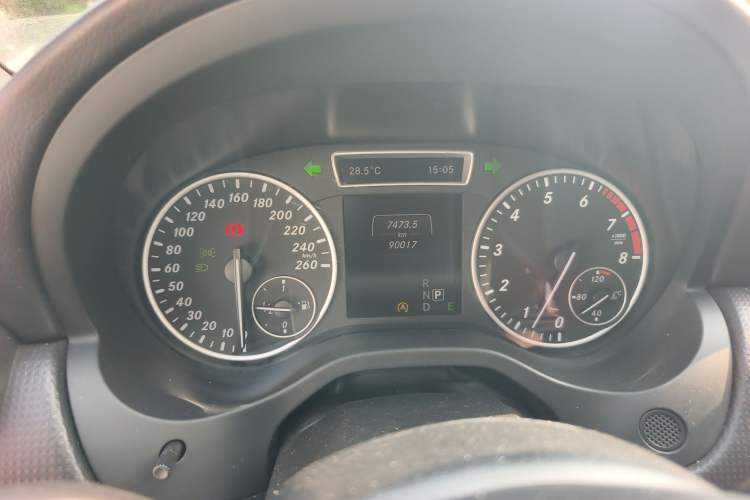 Used Mercedes-Benz A-Class 2015 A 180 Odometer Close Up