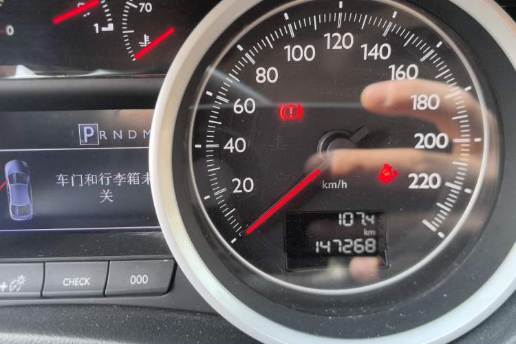 Used Peugeot 508 2011 2.3L Automatic Flagship Edition Odometer Close Up