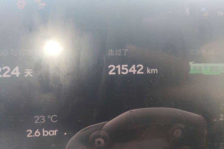 Used ONVO L60 2024 60 kWh Rear-Drive Version Odometer Close Up