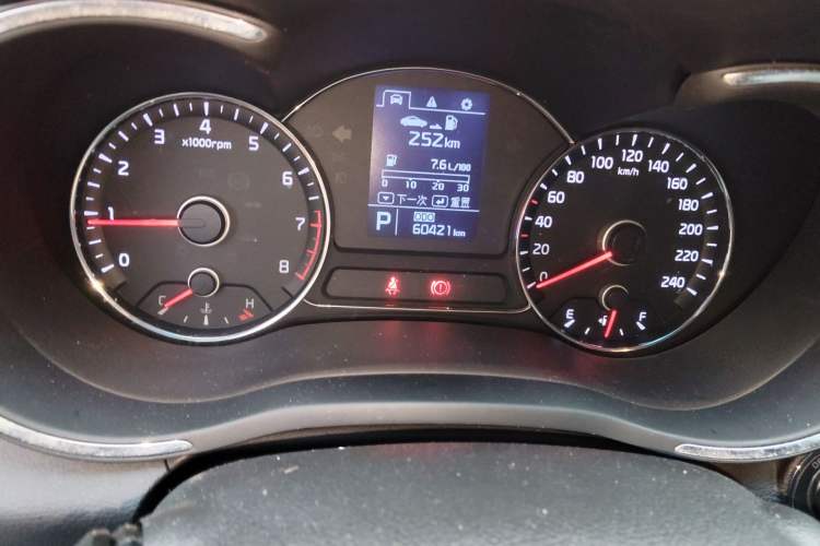 Used Kia K3 2015 1.6L Automatic DLX Odometer Close Up