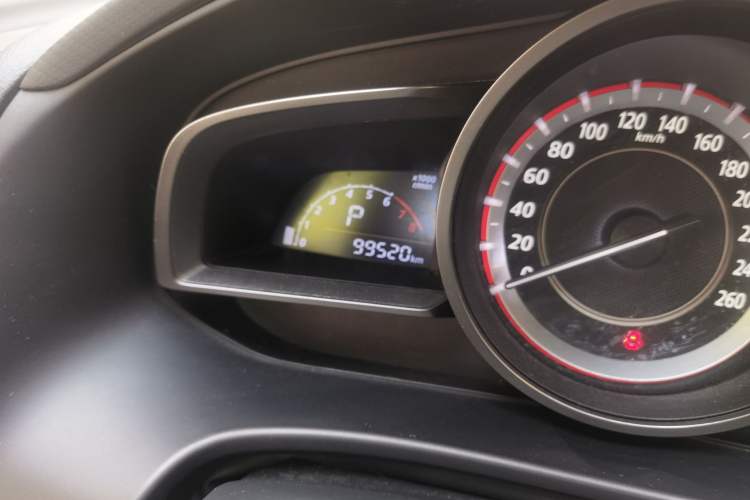 Used Mazda 3 Axela 2014 Sedan 1.5L Automatic Comfort Model Odometer Close Up