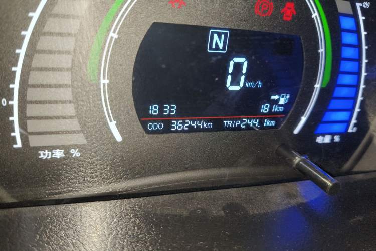 Used BAIC New Energy EC 2018 EC220 Standard Edition Odometer Close Up