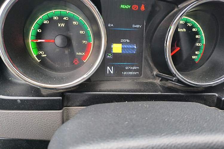 Used Dongfeng Yufeng EM26 2023 Standard Edition 41.472 kWh Henan Lithium Power Odometer Close Up