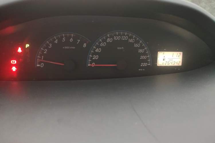 Used Toyota Vios 2008 1.6L GL-i AT Odometer Close Up