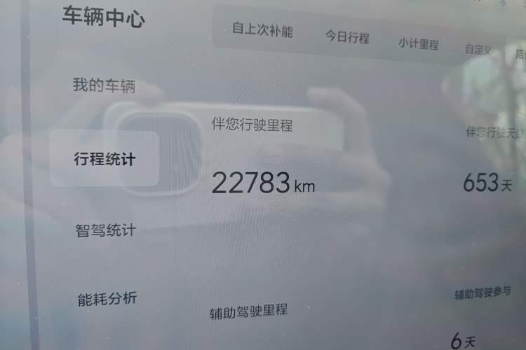 Used Li Auto L6 2024 Pro Model Odometer Close Up