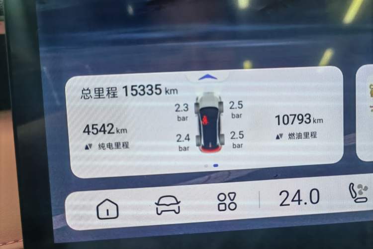 Used Deepal S07 2024 121Max Glory Edition Odometer Close Up