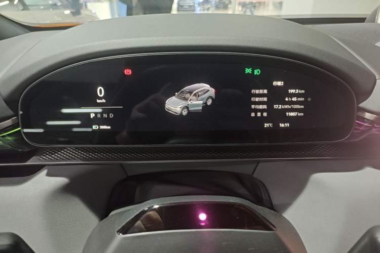 Used Zeekr 7X 2025 100 kWh Long-Range Rear-Wheel Drive with Intelligent Driving Features Instrument Cluster