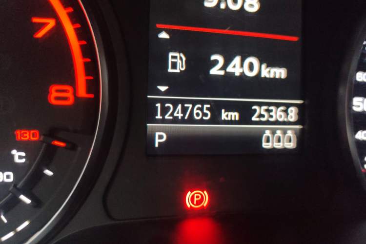 Used Audi A3 2014 Sportback 40 TFSI S line Comfort Model Odometer Close Up