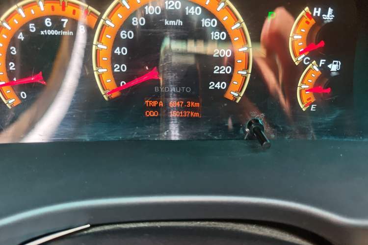 Used BYD F3 2015 Energy-Saving Edition 1.5L Automatic Luxury Model Odometer Close Up