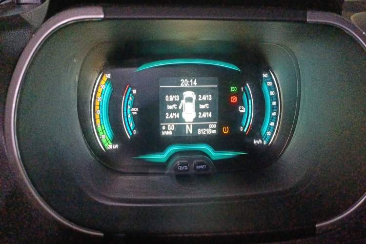 Used Chery QQ Little Ant 2019 4-Seater Smart Edition 35 kWh Odometer Close Up