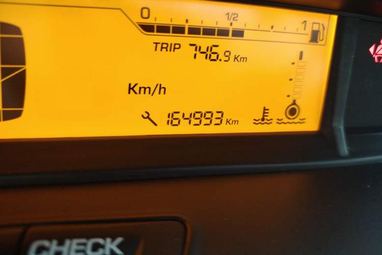 Used Citroen C-Quatre 2012 Hatchback 1.6L Automatic LeShang Model Odometer Close Up