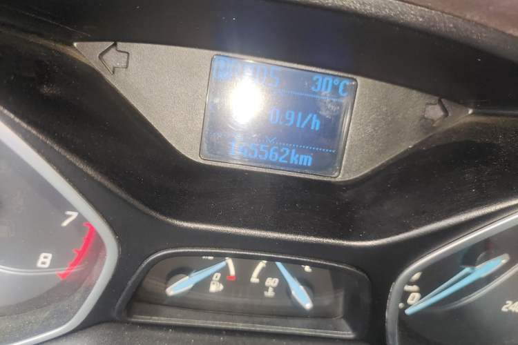 Used Ford Focus 2012 Sedan 1.6L Automatic Fashion Edition Odometer Close Up