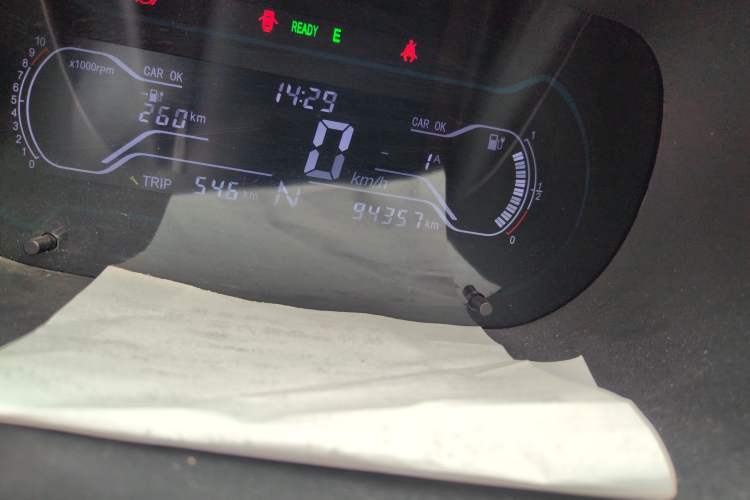 Used Chery QQ Little Ant 2018 400 4-Seater Smart Edition Odometer Close Up