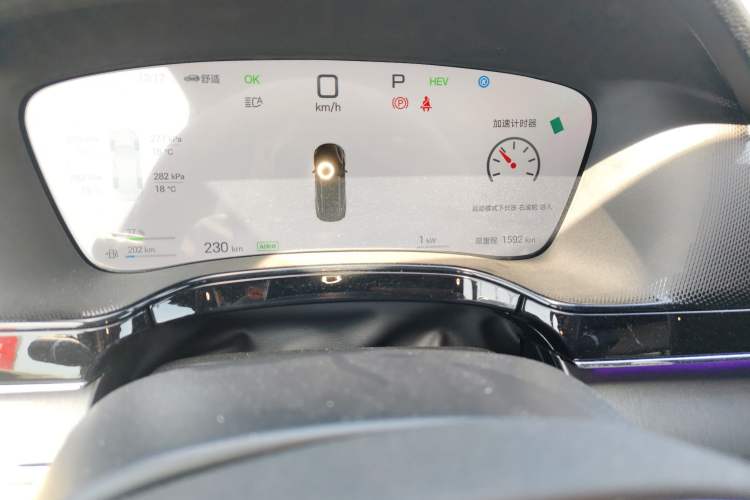 Used BYD Tang New Energy 2025 Intelligent Driving Version DM-i 115KM Flagship Edition Odometer Close Up