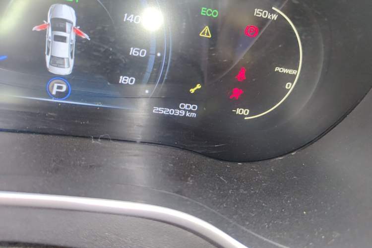 Used Geely Auto Emgrand New Energy 2018 EV350 Elite Model Odometer Close Up