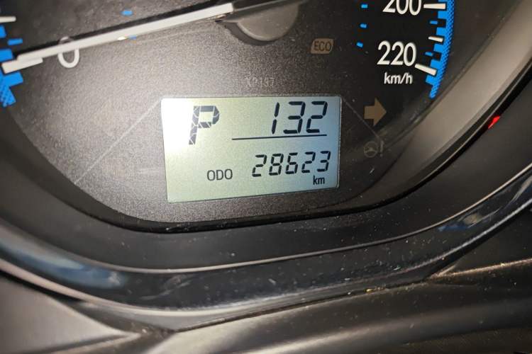 Used Toyota Vios FS 2019 1.5L CVT Trend Edition Odometer Close Up