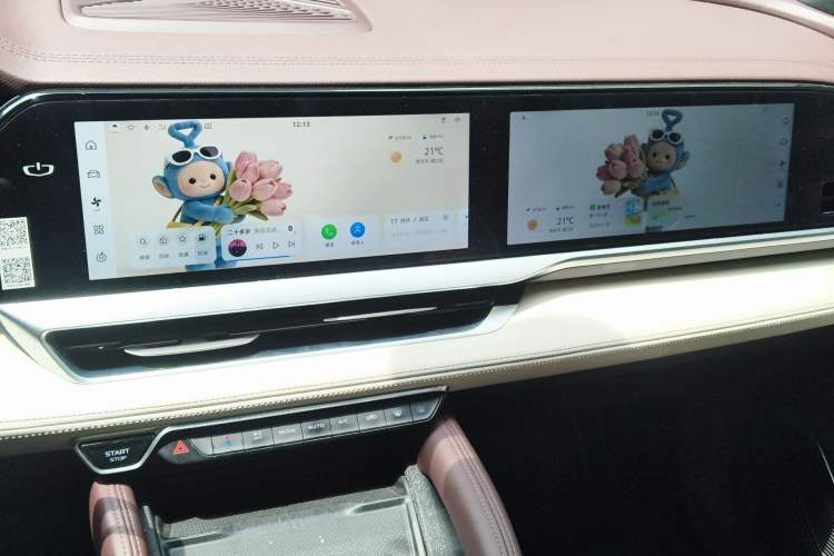 Used Geely Auto Monjaro L 2021 2.0TD DCT EVO Two-Wheel Drive Smart Luxury Version Audio And AC Panel