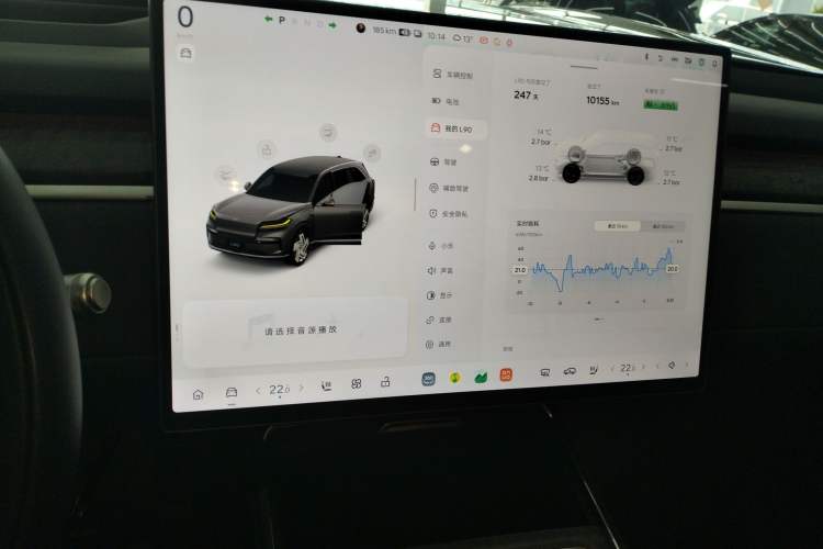 Used ONVO Luxeed L90 2025 Model—Max Six-Seater Version Audio And AC Panel