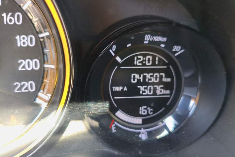 Used Honda XR-V 2021 1.5L CVT Comfort Version Odometer Close Up