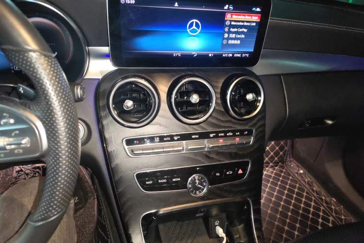 Used Mercedes-Benz C-Class 2021 C 260 L Sport Edition Star Collection Audio And AC Panel